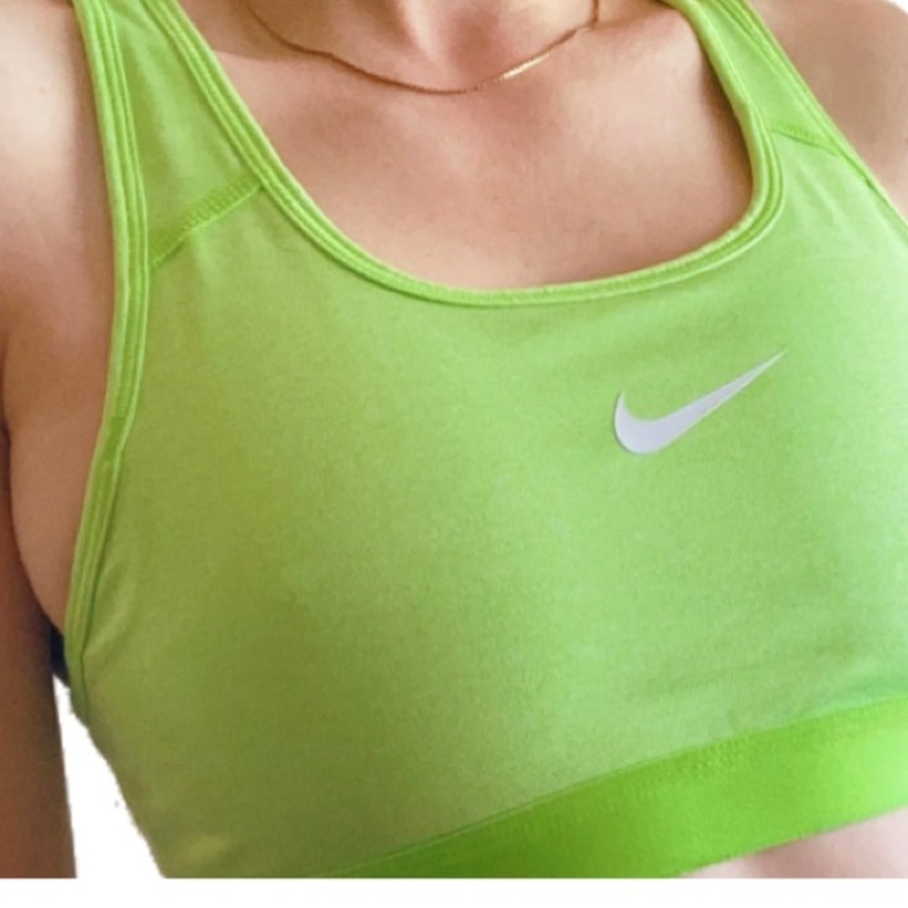 Neon Green Nike Sport Bra